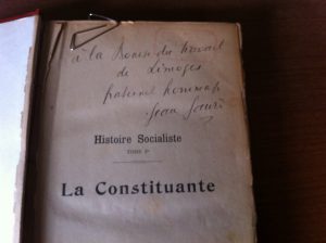 Jean Jaurès a dédicacé la Constituante à la Maison du Peuple de Limoges